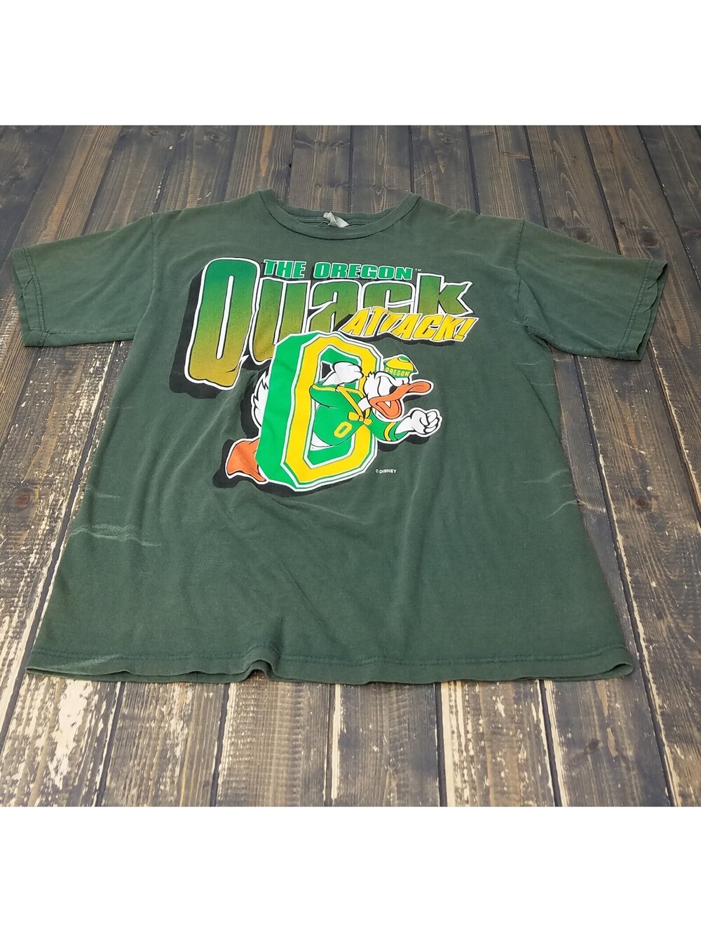 OREGON DUCKS Official Men's Retro Disney Donald Duck Logo T-Shirt Size XL